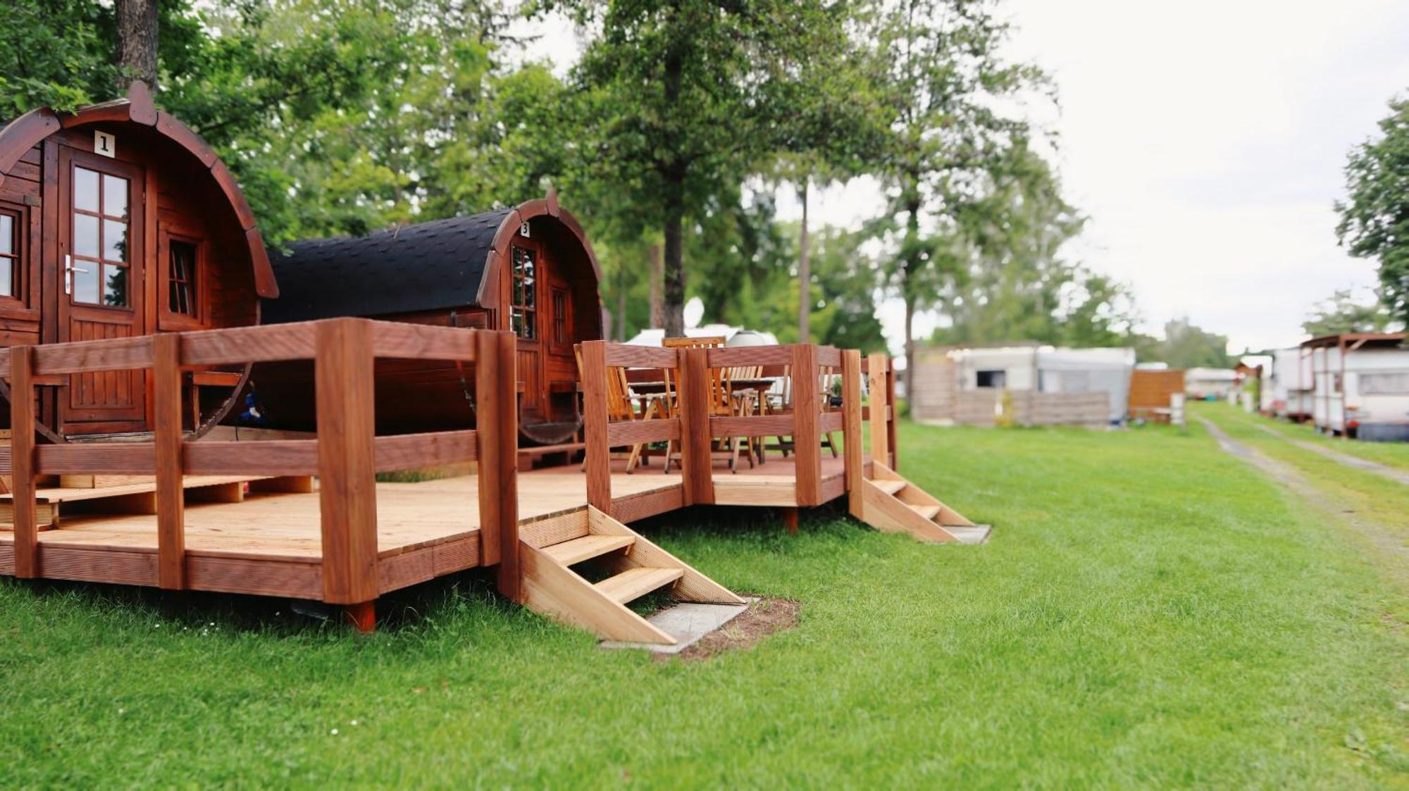 Campingplatz Koberbachtalsperre - Campingfass Mieten Langenbernsdorf Exteriör bild