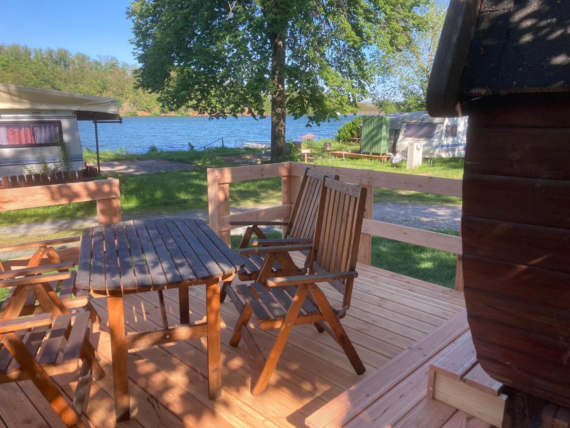 Campingplatz Koberbachtalsperre - Campingfass Mieten Langenbernsdorf Exteriör bild