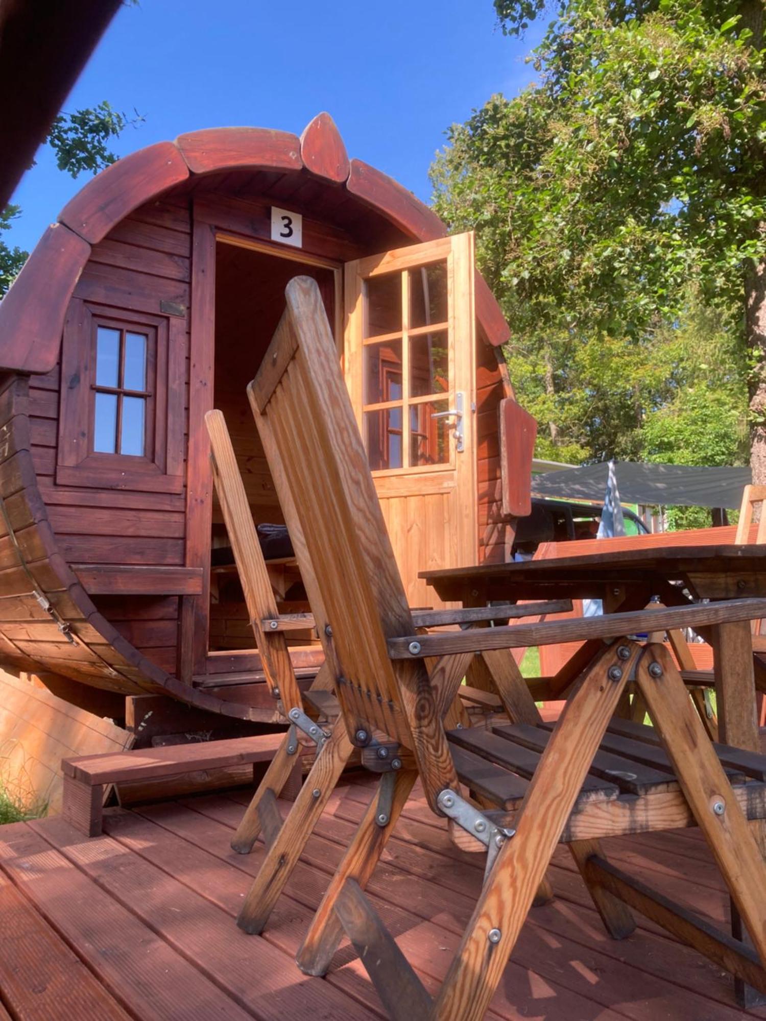 Campingplatz Koberbachtalsperre - Campingfass Mieten Langenbernsdorf Exteriör bild