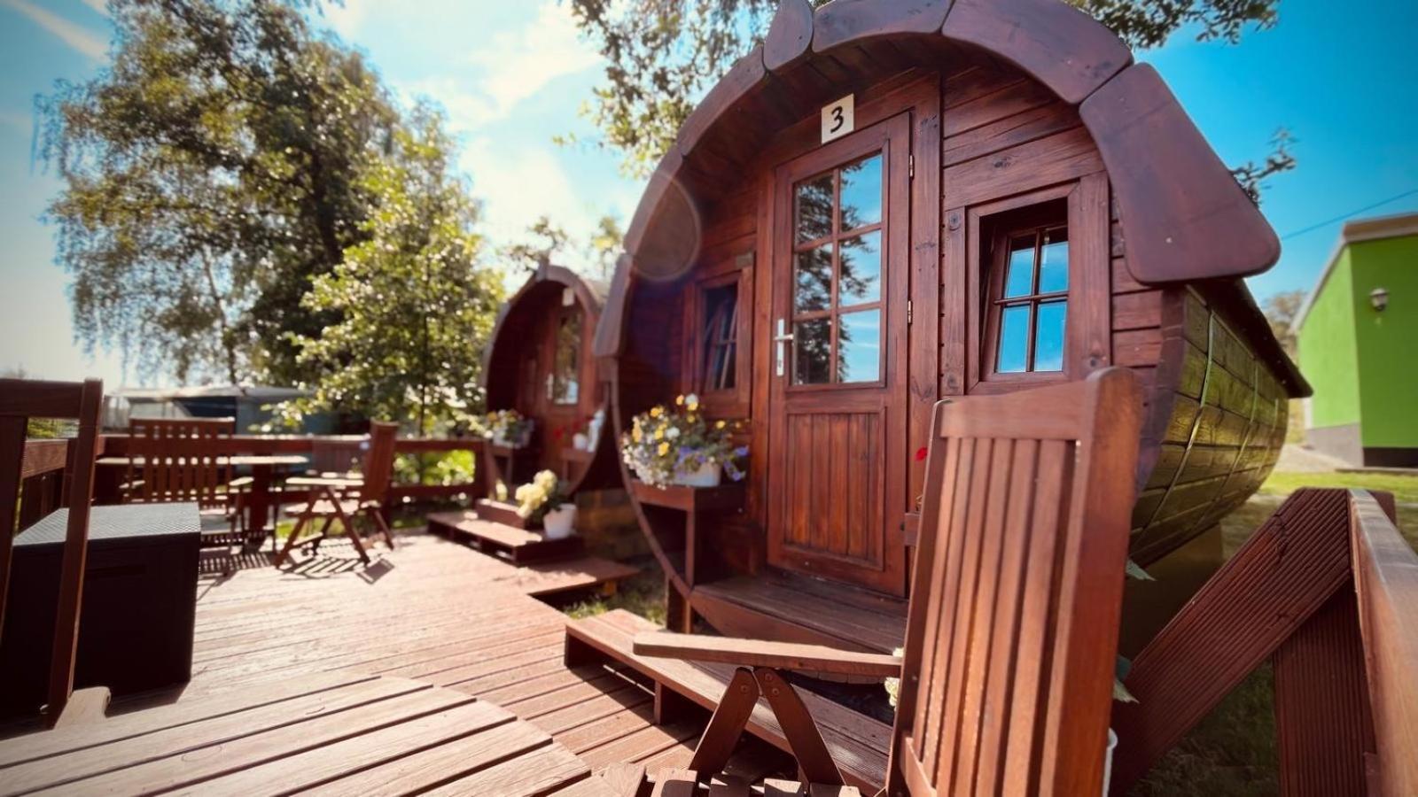 Campingplatz Koberbachtalsperre - Campingfass Mieten Langenbernsdorf Exteriör bild